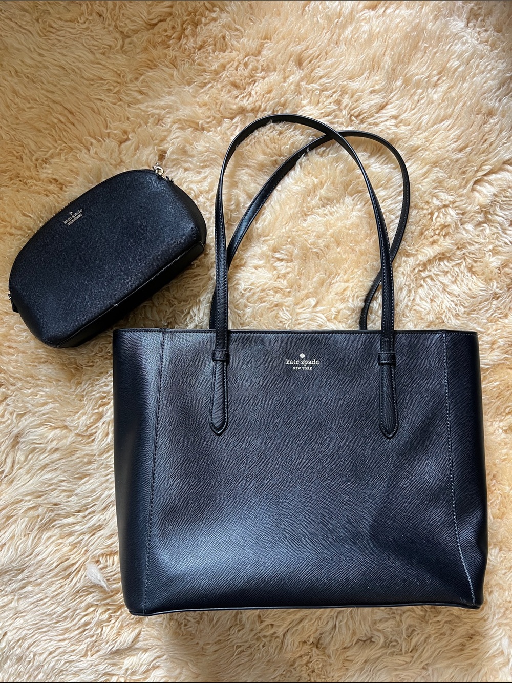 Kate Spade Schuyler Medium Tote Bag in Black with Matching Cameron Street Hilli